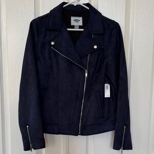 Old Navy Dark Blue faux suede Jacket